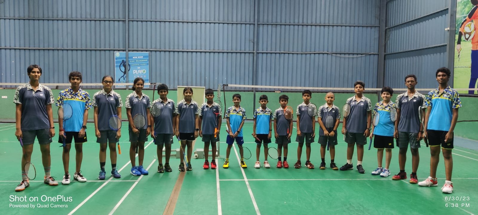 Karthikeya Badminton Academy team photo